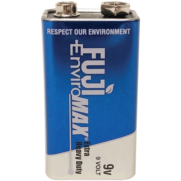 Fuji Batteries EnviroMax 9V Carbon Zinc Battery, 1 PK, 9VDC 3600BP1
